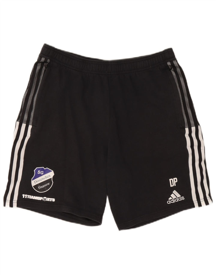 Adidas Herren Sport Shorts Große schwarze Baumwolle