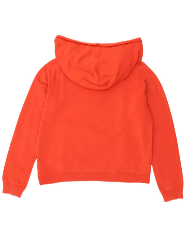 Nike Womens Loose Fit Graphic Hoodie Pullover UK 14 Mittelorange Baumwolle