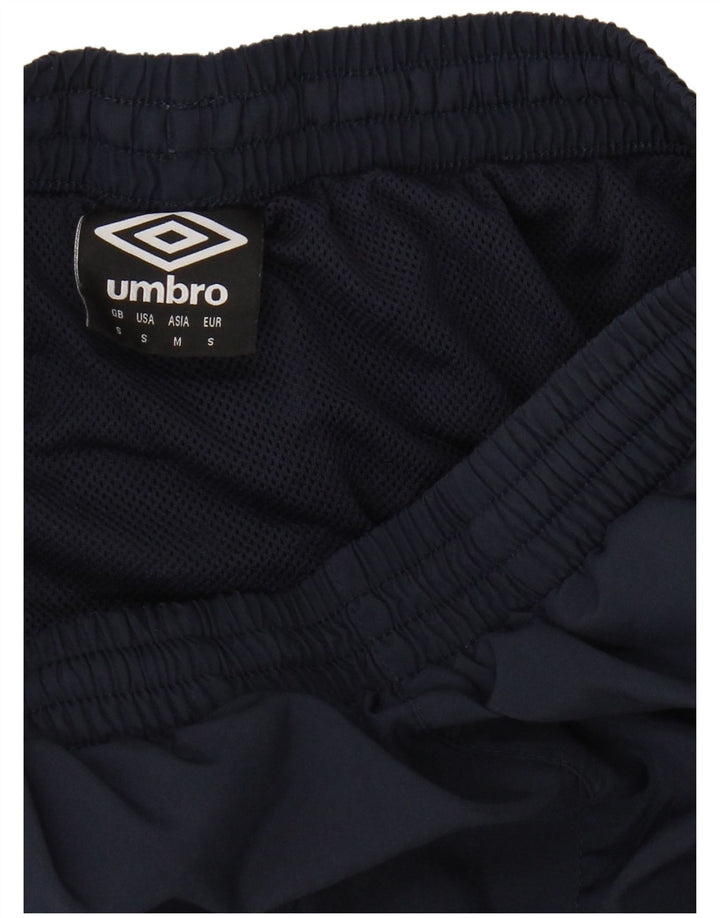 UMBRO Mens Sport Shorts Small  Navy Blue Polyester