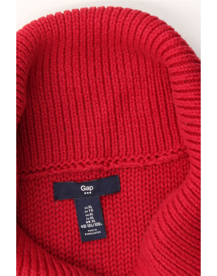 Gap Herren-Pullover mit Schalkragen, XL, Rot
