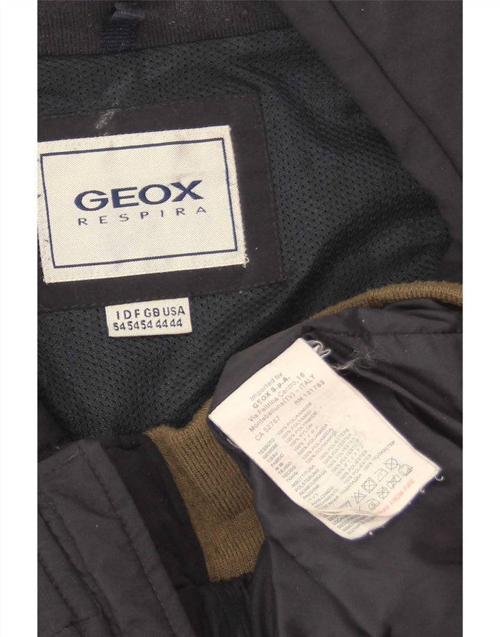 Geox Herren Bomberjacke UK 44 2XL Marineblau Polyamid