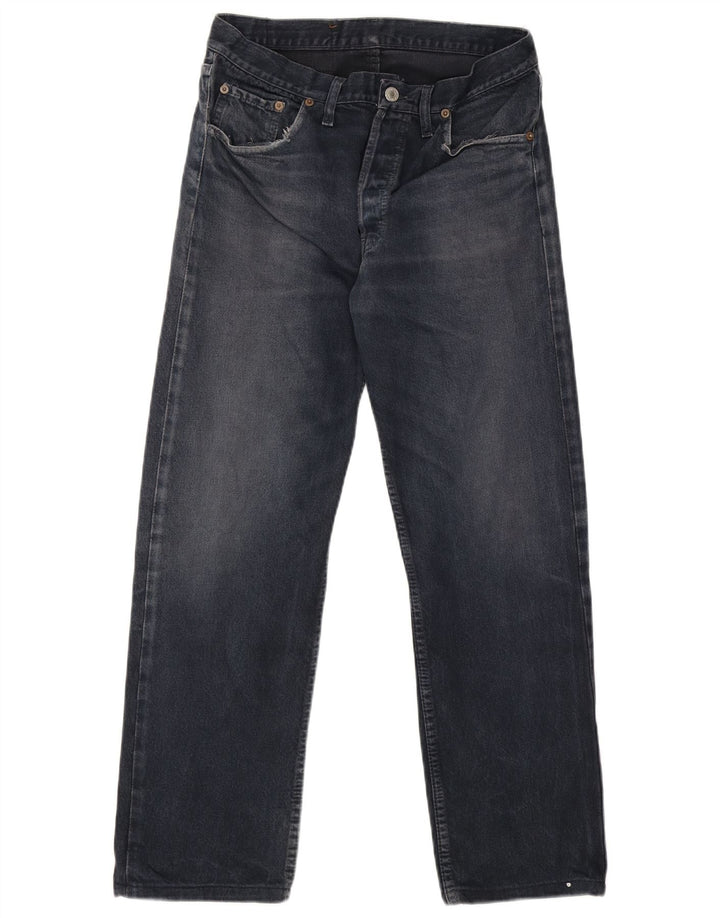 Levi's Herren 501 Straight Jeans W32 L28 Blaue Baumwolle