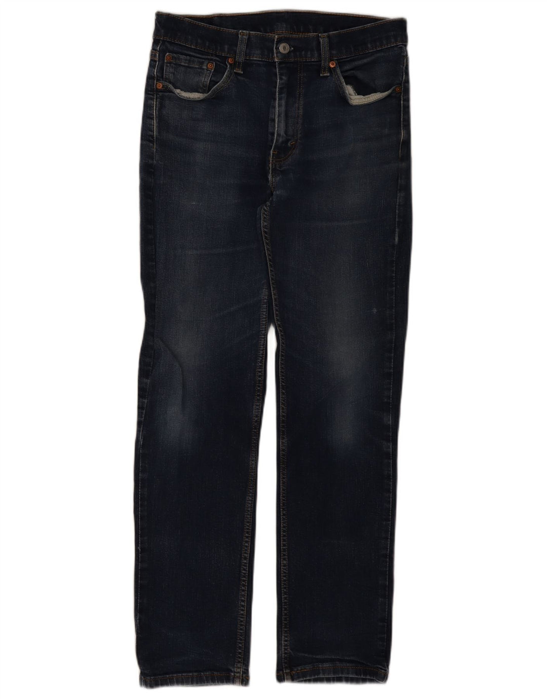 Levi's Herren 514 Straight Jeans Größe 33W33 L32 Blaue Baumwolle