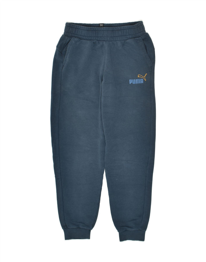 PUMA Boys Tracksuit Trousers Joggers 11-12 Years Blue | Vintage Puma | Thrift | Second-Hand Puma | Used Clothing | Messina Hembry 
