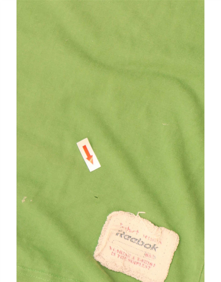 Reebok Herren Grafik T-Shirt Top Small Grün Baumwolle
