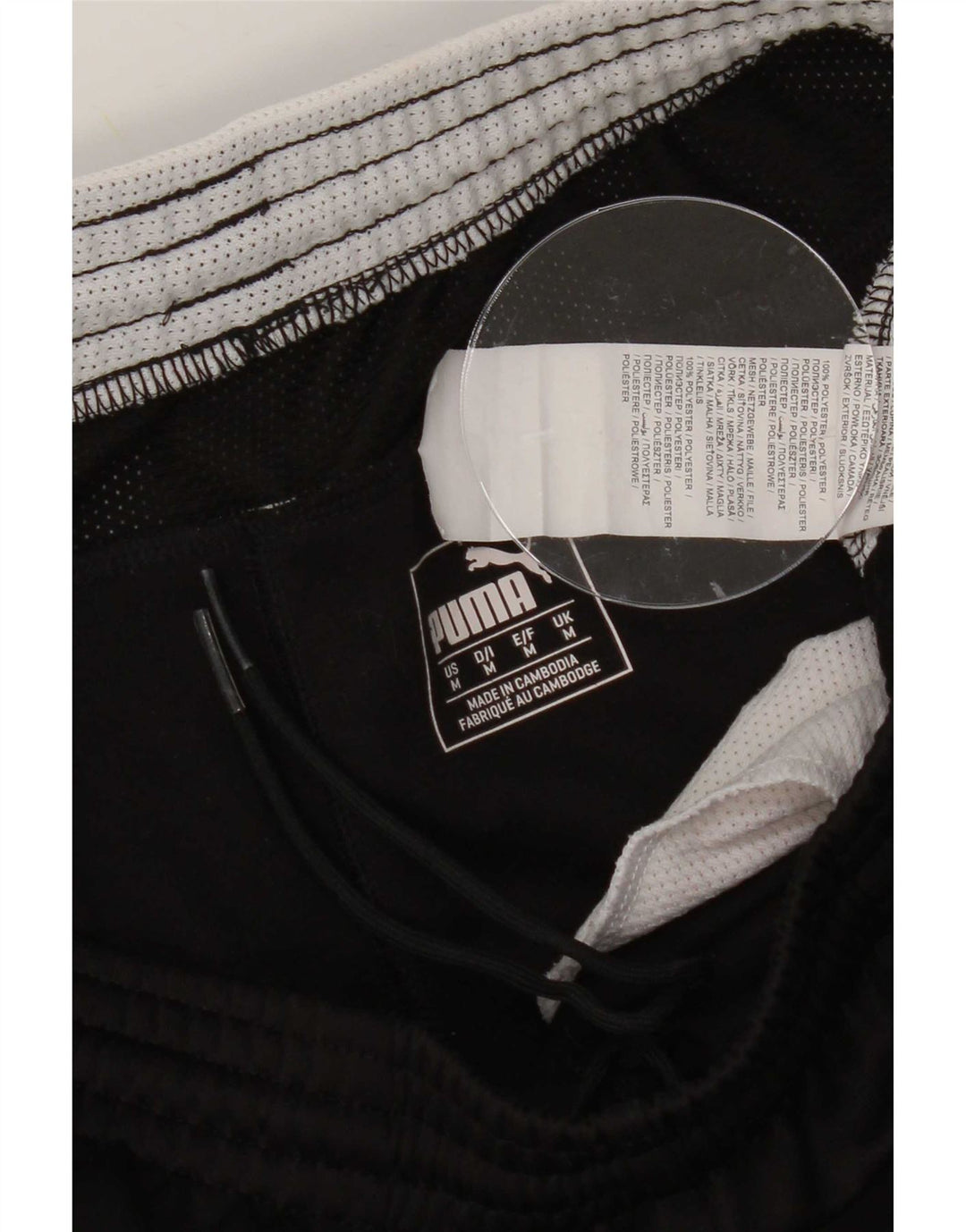 Puma Herren Graphic Sport Shorts Medium Schwarz Polyester