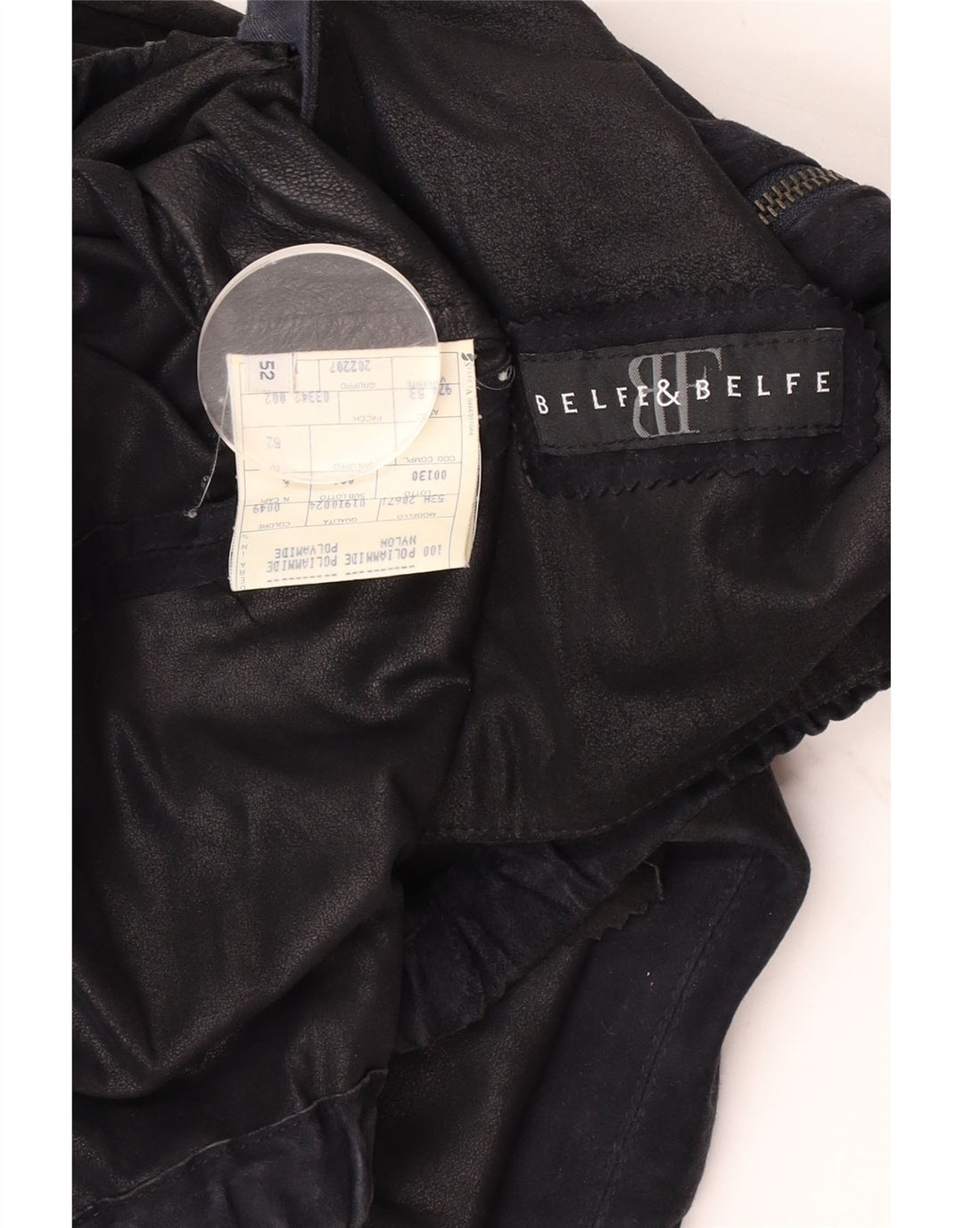 Belfe & Belfe Herren Lederjacke IT 52 XL Schwarzes Leder