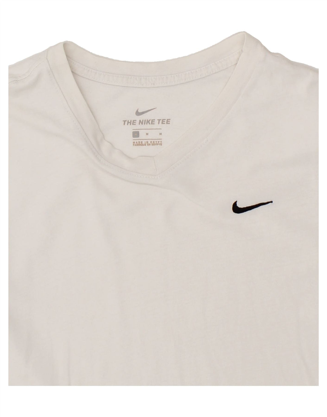 NIKE Mens T-Shirt Medium White Cotton Vintage Nike and Second-Hand Nike from Messina Hembry 