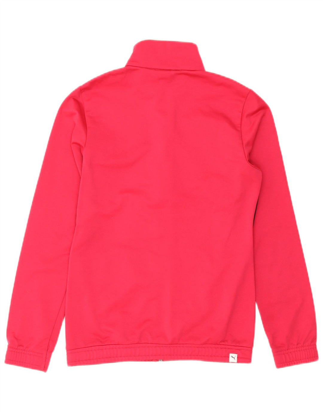 Puma Mädchen-Trainingsanzug-Top-Jacke, 13–14 Jahre, rosafarbenes Farbblock-Polyester