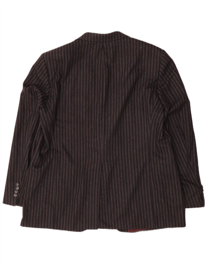 Pierre Cardin Herren-Blazer mit 2 Knöpfen, UK 40, große graue Nadelstreifenwolle