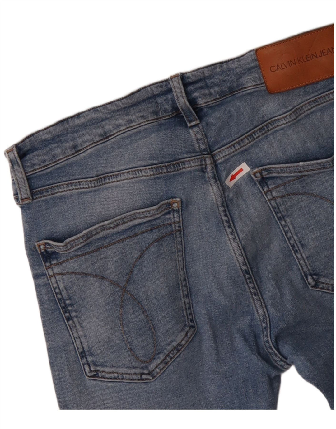 CALVIN KLEIN Damen Skinny Jeans W32 L32 Blaue Baumwolle