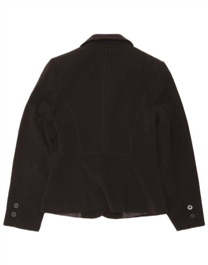 Marks & Spencer Damen-Blazer mit 2 Knöpfen, Gr. 8, Schwarz, Polyester