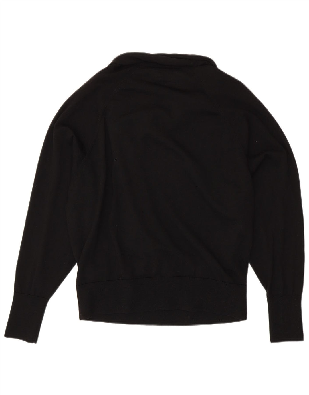 COS Damen-Pullover, übergroß, mit Schalkragen, Gr. 10, Größe S, schwarze Wolle