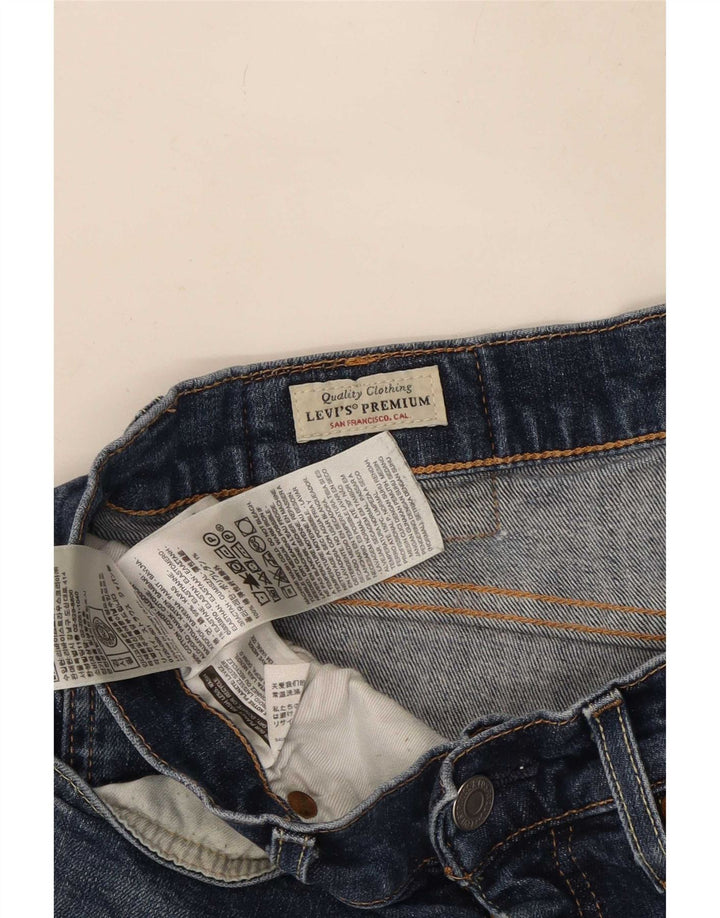 Levi's Herren Straight Jeans W31 L30 Marineblaue Baumwolle