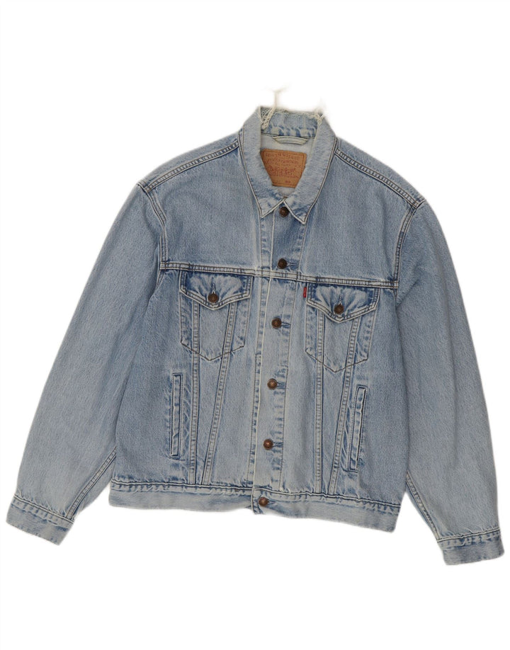 Levi's Herren Jeansjacke UK 40 Large Blau Baumwolle