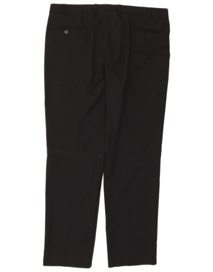 CHAPS Herren-Anzughose, gerade, W40, L31, Schwarz