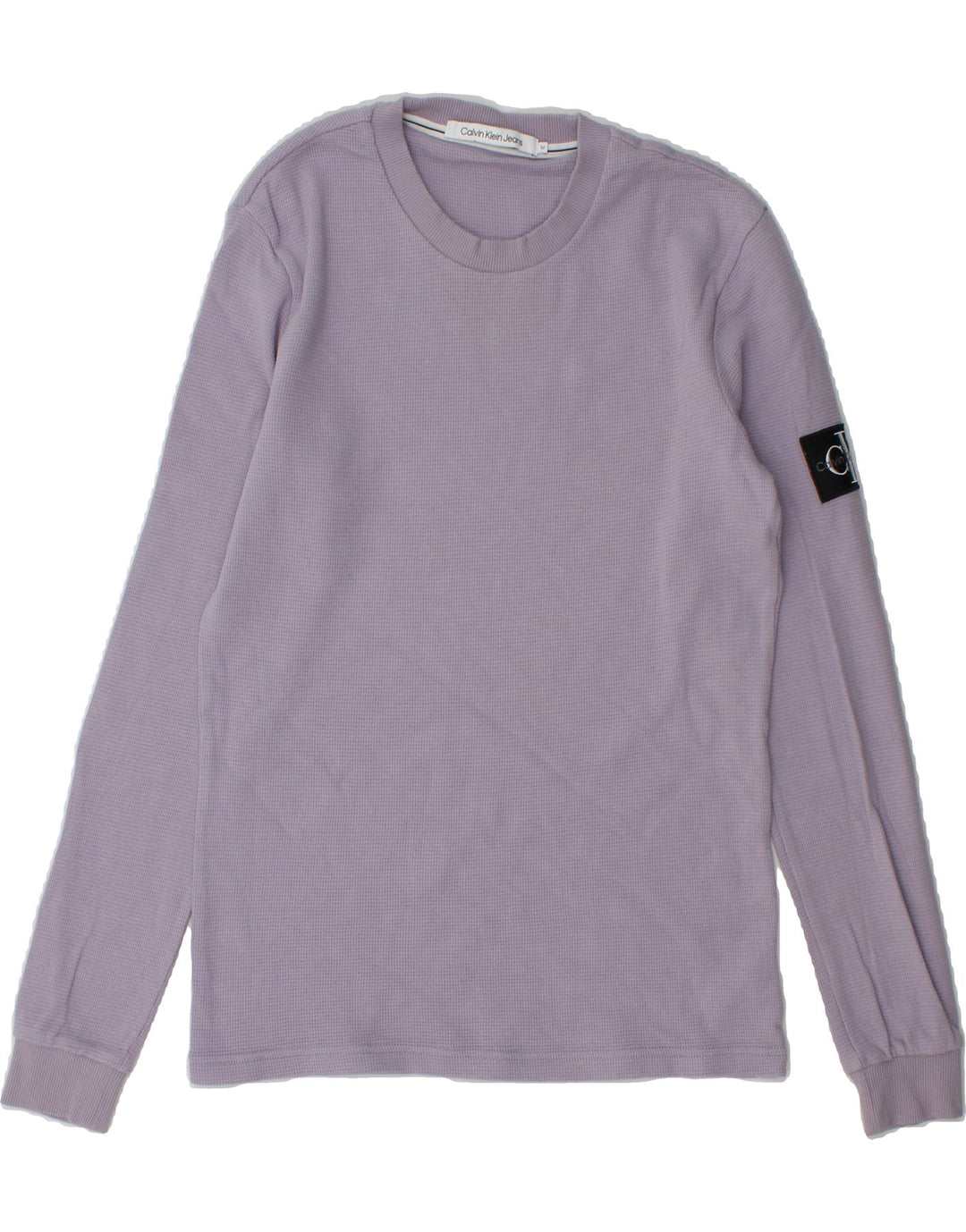 CALVIN KLEIN JEANS Mens Top Long Sleeve Medium Purple Cotton Vintage Calvin Klein Jeans and Second-Hand Calvin Klein Jeans from Messina Hembry 