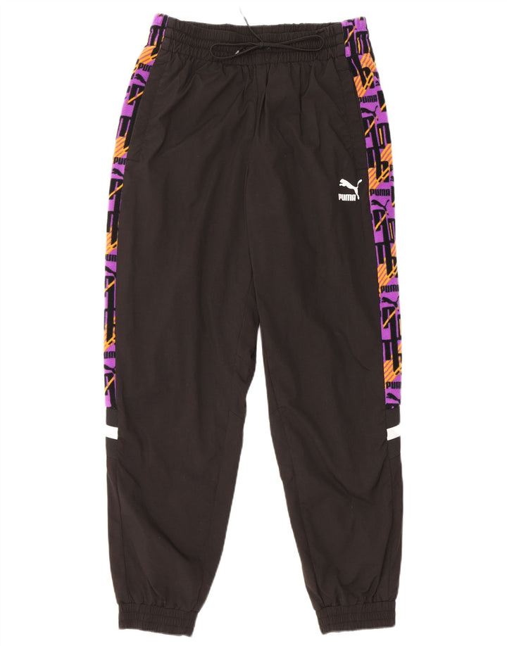 PUMA Herren-Trainingsanzug mit Grafik, Jogginghose, Größe S, Schwarz, Farbblock