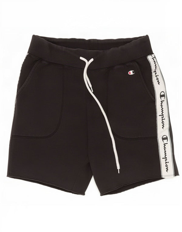 Champion Herren-Sportshorts mit Grafik, Größe S, Schwarz, Colourblock-Baumwolle