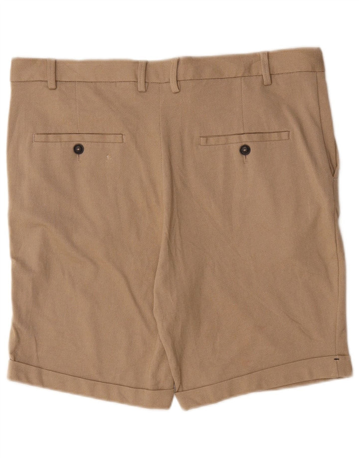 Zara Herren Chinoshorts EU 44 Large W34 Beige Viskose