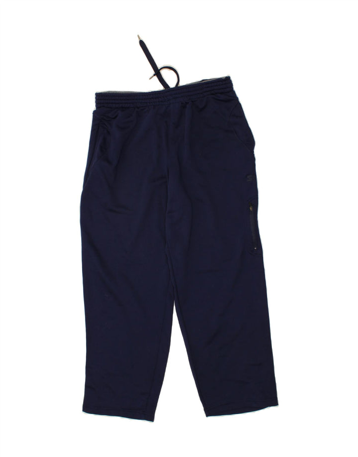 STARTER Mens Tracksuit Trousers Large Navy Blue Polyester Vintage Starter and Second-Hand Starter from Messina Hembry 