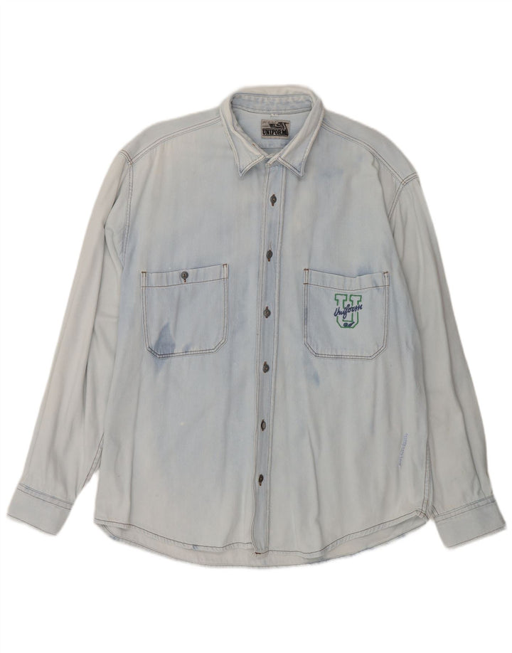Uniform Herren-Jeanshemd, Größe L, Blau
