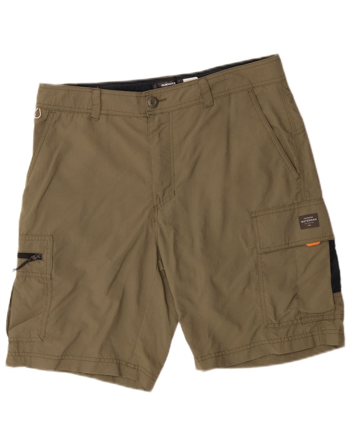 Quiksilver Herren-Cargo-Badeshorts, Mittel-Khaki, Polyester