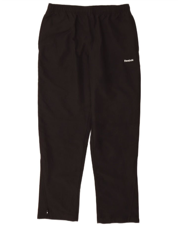 Reebok Herren-Trainingshose, Größe S, Schwarz, Polyester