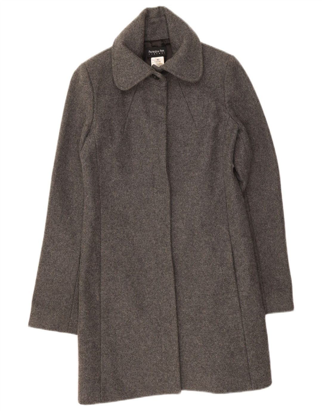 Patrizia Pepe Damen Mantel IT 40 Kleine graue Wolle