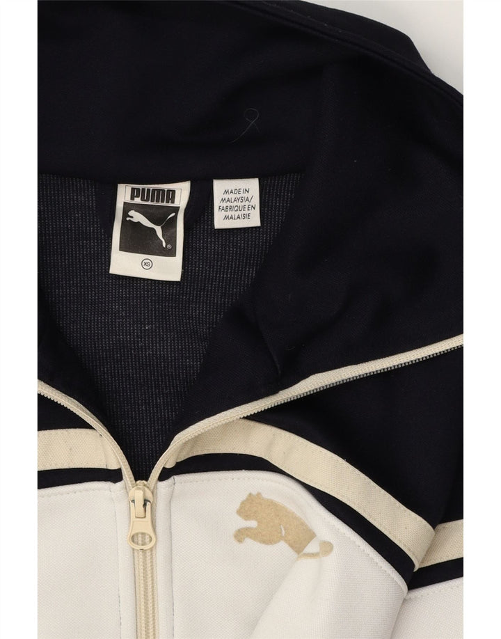 PUMA Herren-Trainingsanzug-Top-Jacke XS, Marineblau, Farbblock
