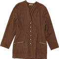 PIMKIE Womens 6 Button Blazer Jacket UK 12 Medium Brown Vintage Pimkie and Second-Hand Pimkie from Messina Hembry 