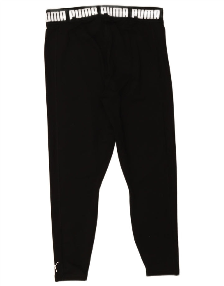 Puma Damen Graphic Crop Leggings UK 14 Large Schwarz