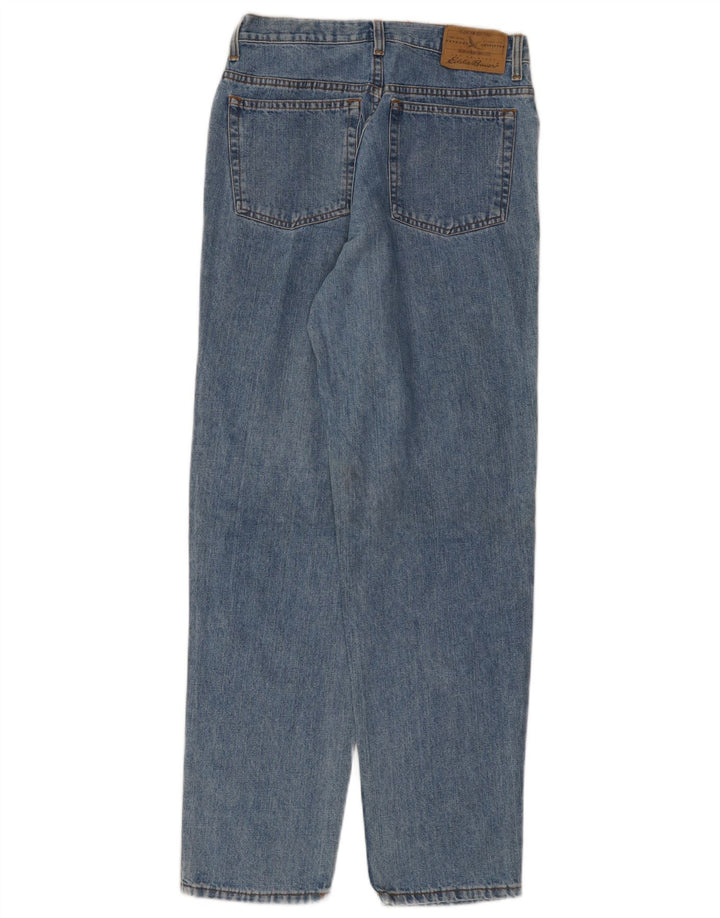 EDDIE BAUER Damen Tapered Jeans US 8 Medium W28 L31 Blaue Baumwolle