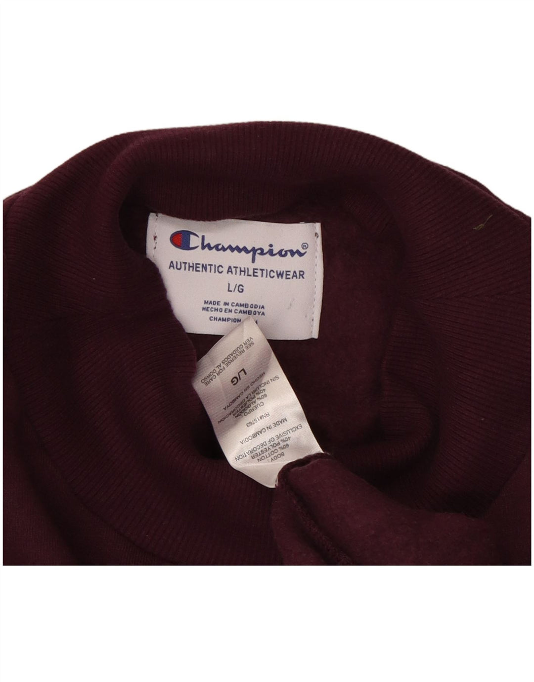 CHAMPION Übergroßer Grafik-Sweatshirtpullover für Damen, UK 16, Größe L, Lila
