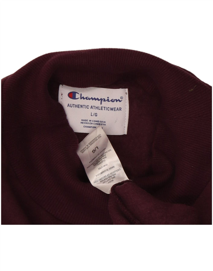 CHAMPION Übergroßer Grafik-Sweatshirtpullover für Damen, UK 16, Größe L, Lila
