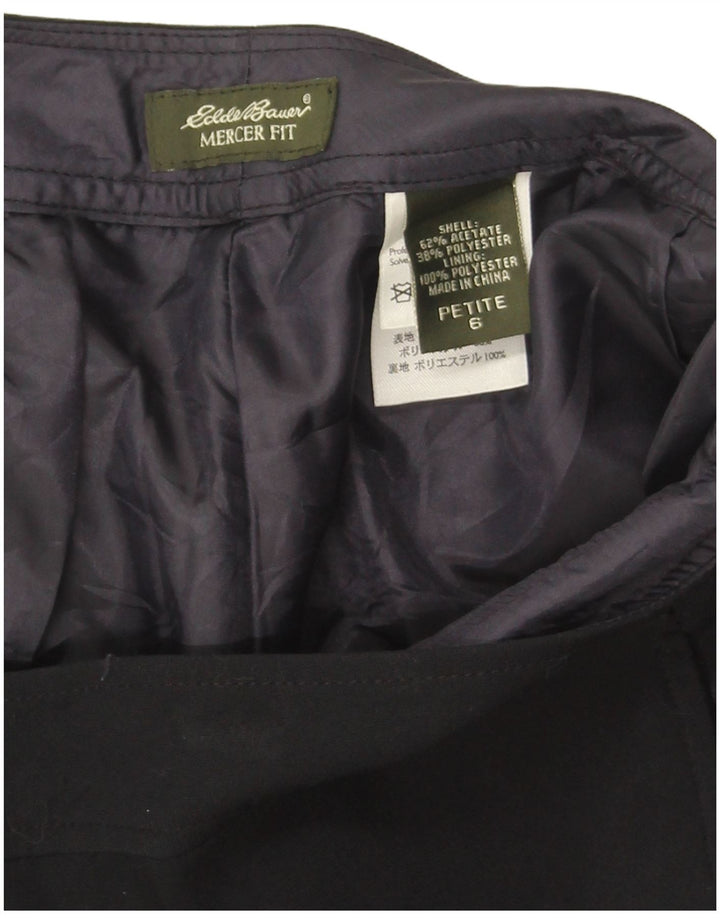 Eddie Bauer Damen Petite Bootcut Freizeithose US 6 Medium W30 L29 Schwarz