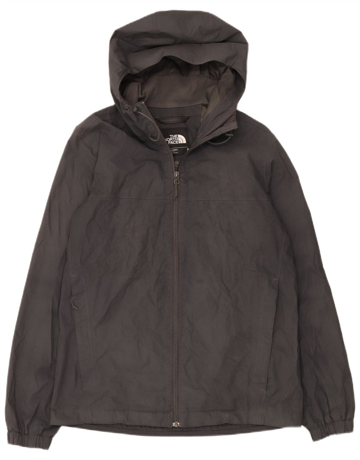 The North Face Herren-Regenjacke mit Kapuze, UK 38, mittelgraues Polyester