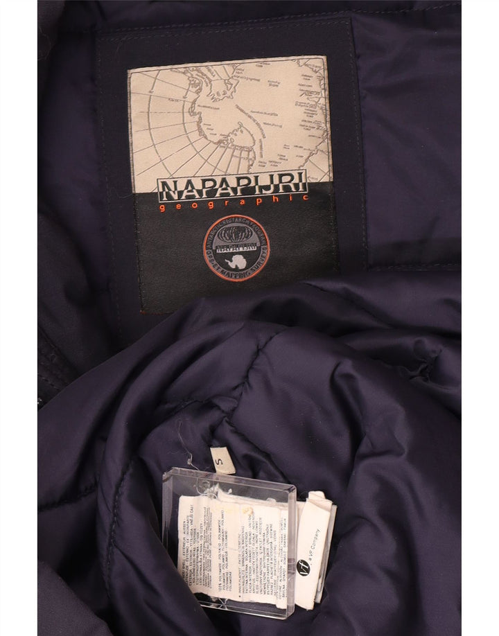 Napapijri Herren-Parka mit Kapuze, UK 36, Größe S, Marineblau, Polyamid