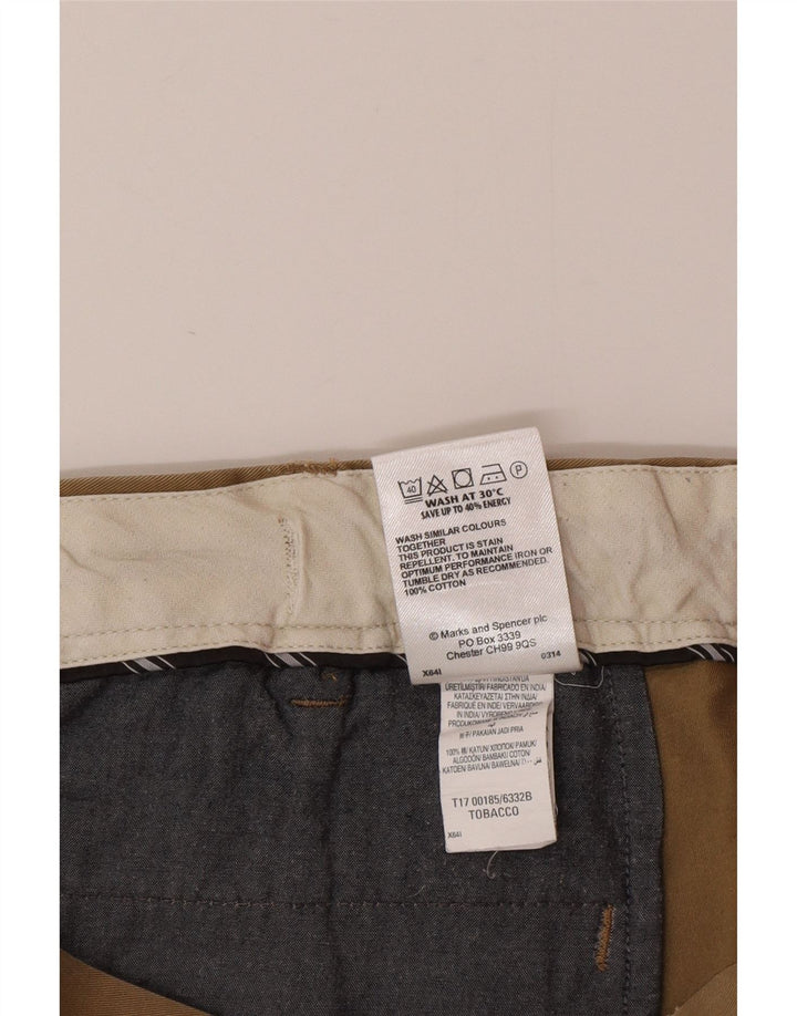 Marks & Spencer Herren-Chinohose, normal, B40, L31, Braun, Baumwolle