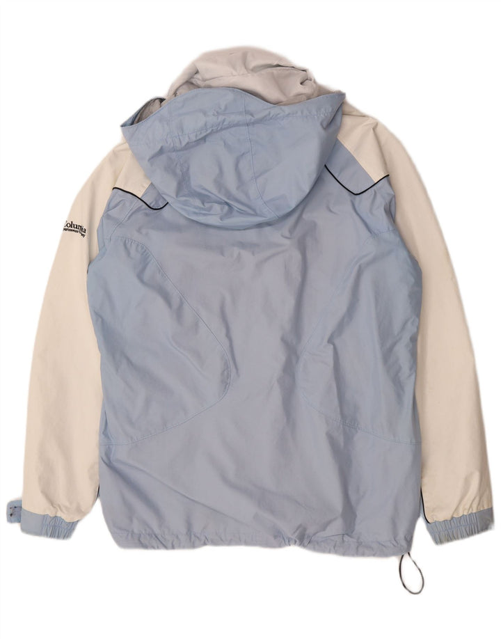 Columbia Damen Interchange Kapuzen-Regenjacke UK 16 Large Blue Colourblock