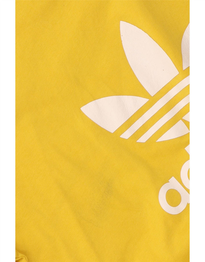 Adidas Herren Grafik T-Shirt Top mittelgelbe Baumwolle