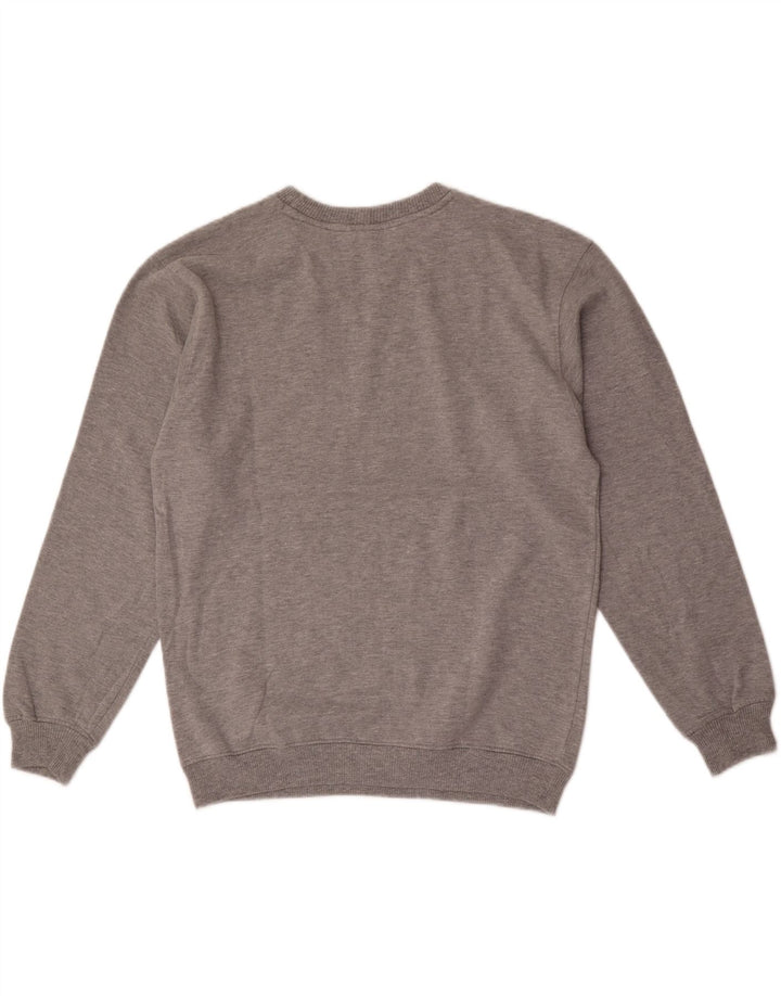 Superga Herren-Sweatshirt-Pullover, große, grau gesprenkelte Baumwolle