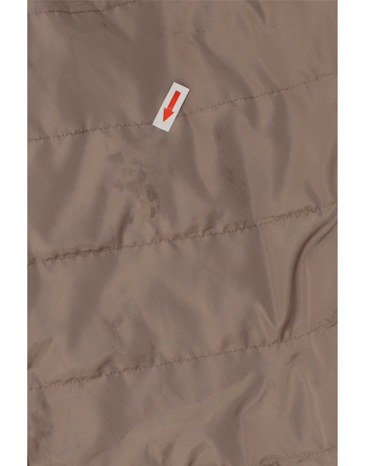 Guess Damen Übergroßer gepolsterter Mantel UK 12 Mittelgraues Polyester