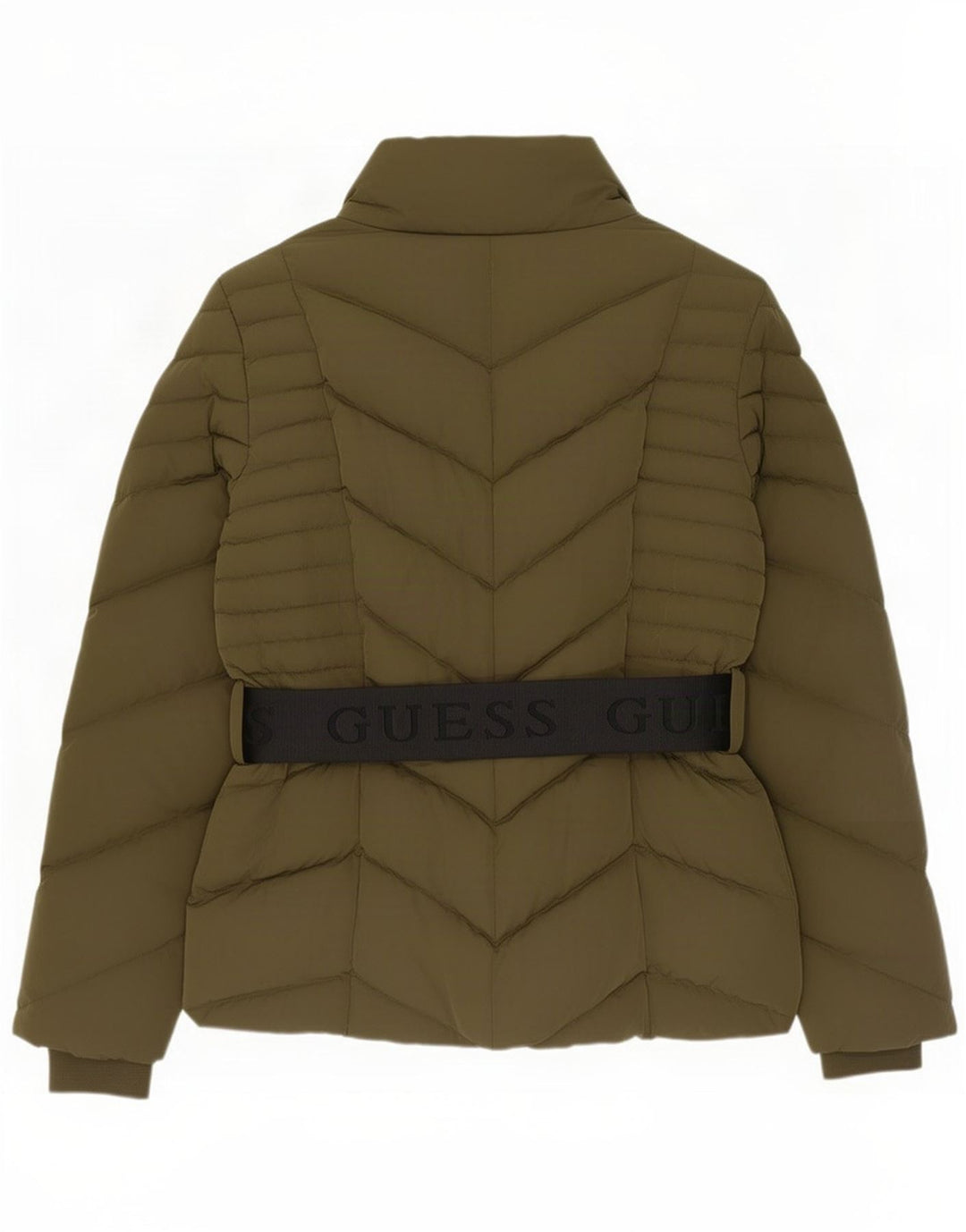 Guess Damen Graphic Wattierte Jacke UK 12 Medium Khaki Polyester