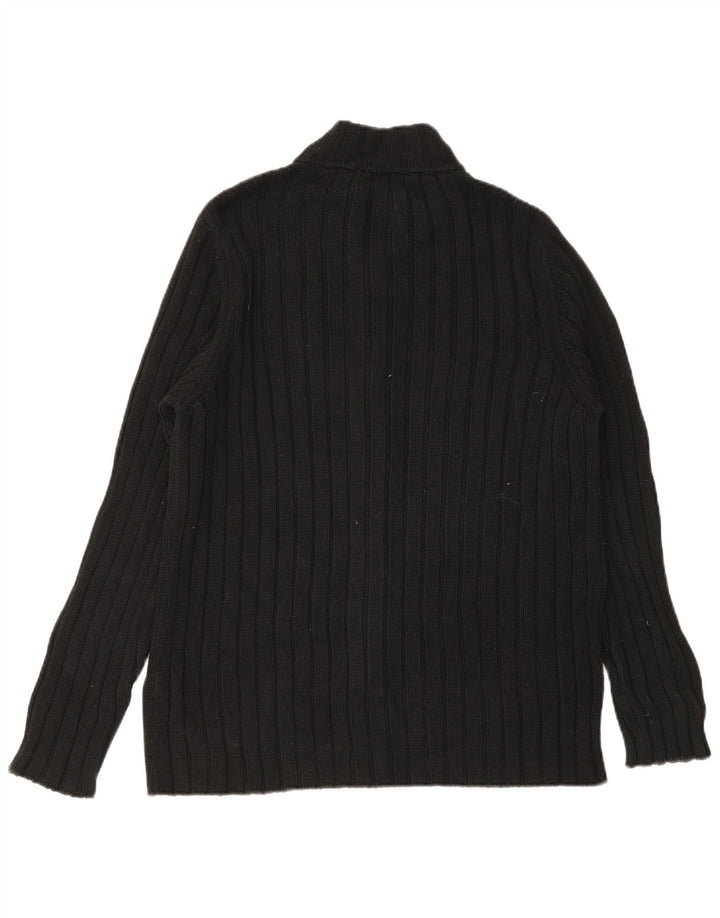ZARA Herren Strickjacke XL Schwarz Baumwolle