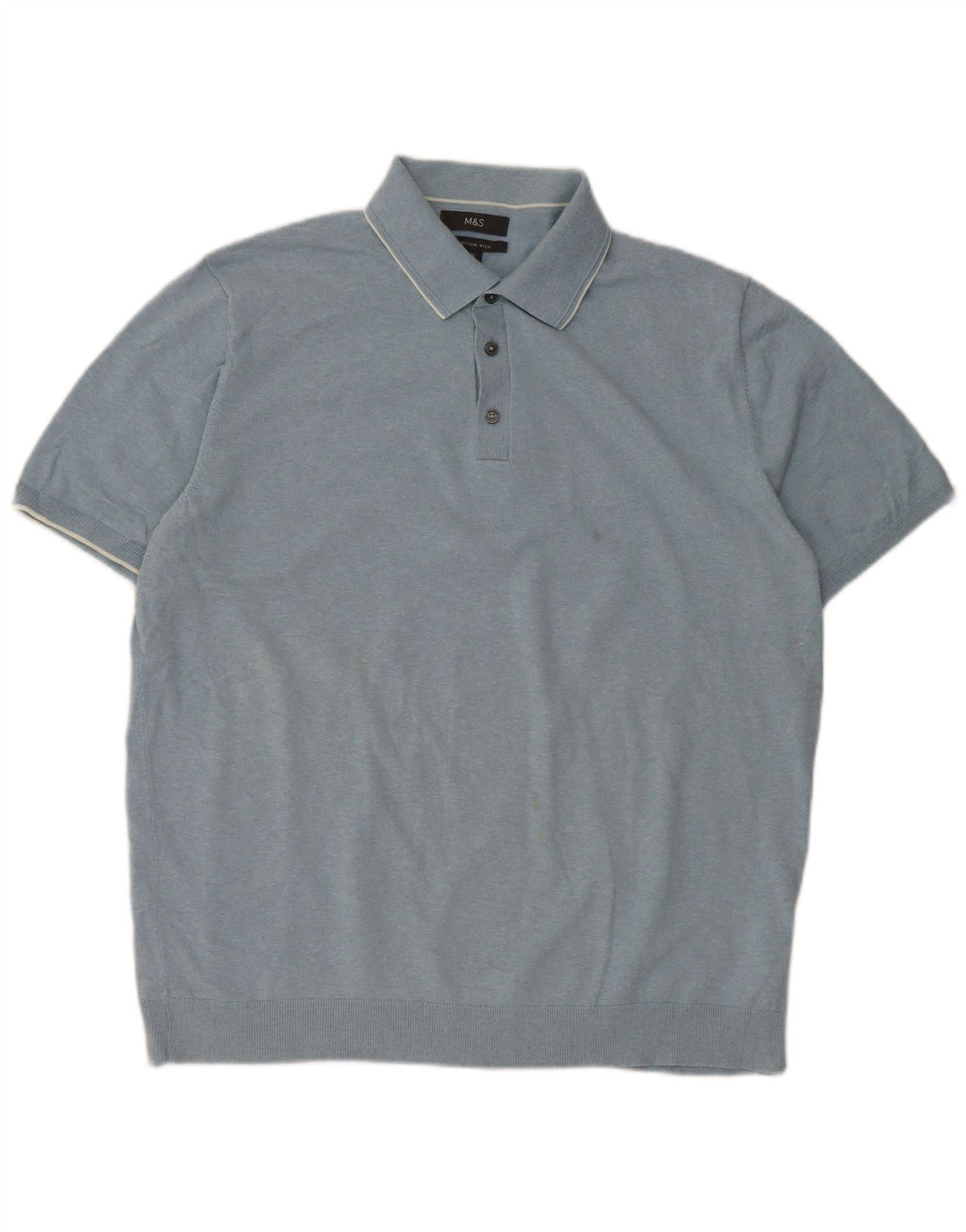Marks & Spencer Herren Poloshirt XL Blau Baumwolle