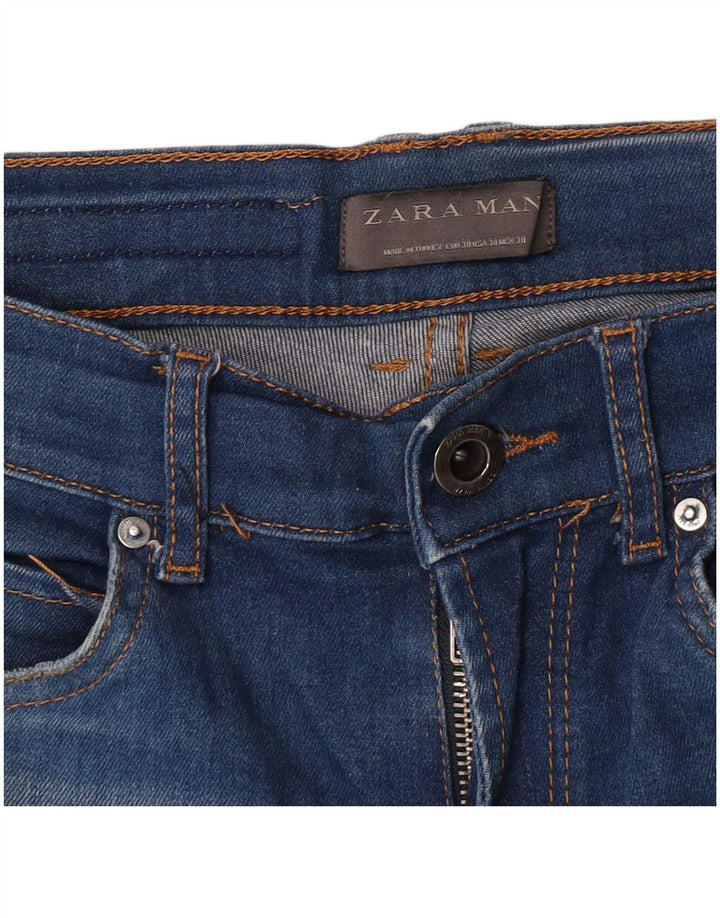 Zara Herren Skinny Jeans EU 38 Small W30 L30 Blau