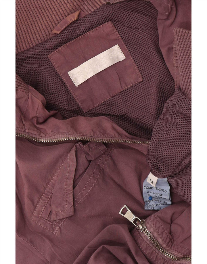 Papeete Damen-Utility-Jacke UK 12 Medium Burgund Baumwolle