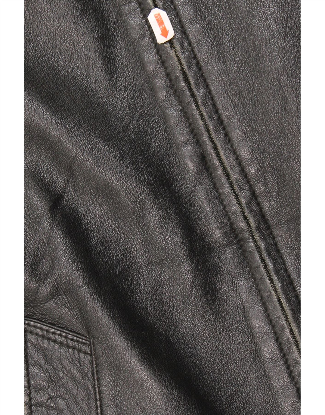 Vintage Herren Lederjacke IT 50 XL Schwarzes Leder