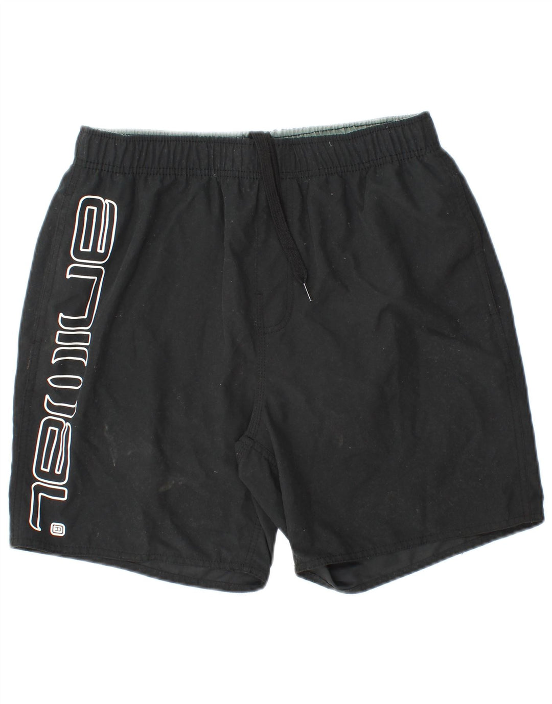 ANIMAL Herren-Badeshorts mit Grafik, groß, aus schwarzem Polyester